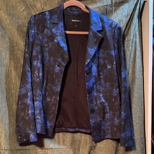 Lafayette 148 New York Women's Black and Blue Blazer